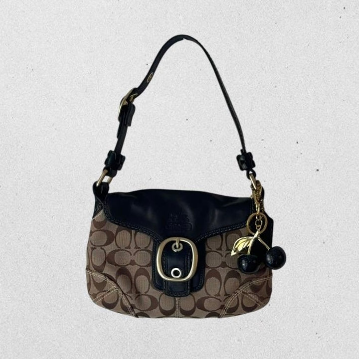 Authentic Vintage Coach Bleecker Signature Shoulder Bag