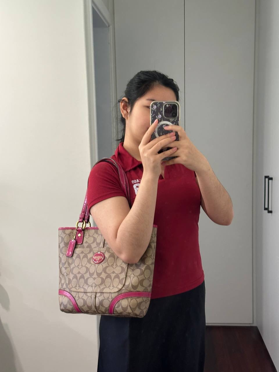 Authentic Vintage Coach Peyton Signature Small Tote Bag