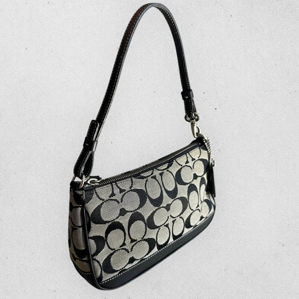 Authentic Vintage Coach Signature Demi Shoulder Bag