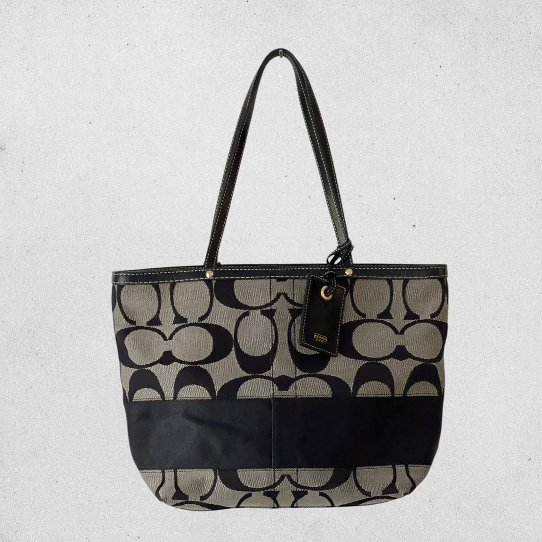 Authentic Vintage Coach Signature Tote Bag