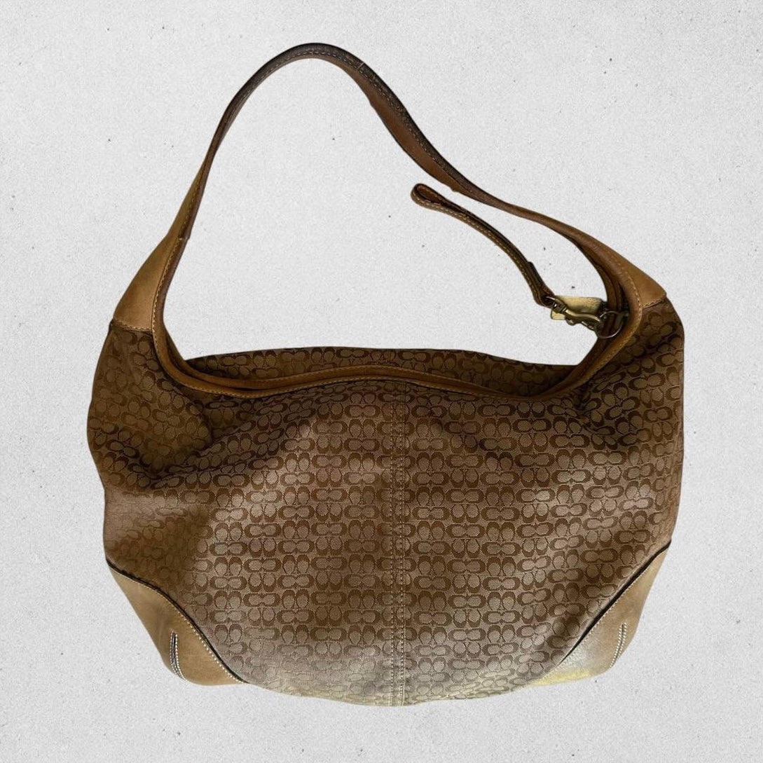 Authentic Vintage Coach Signature Hobo Bag