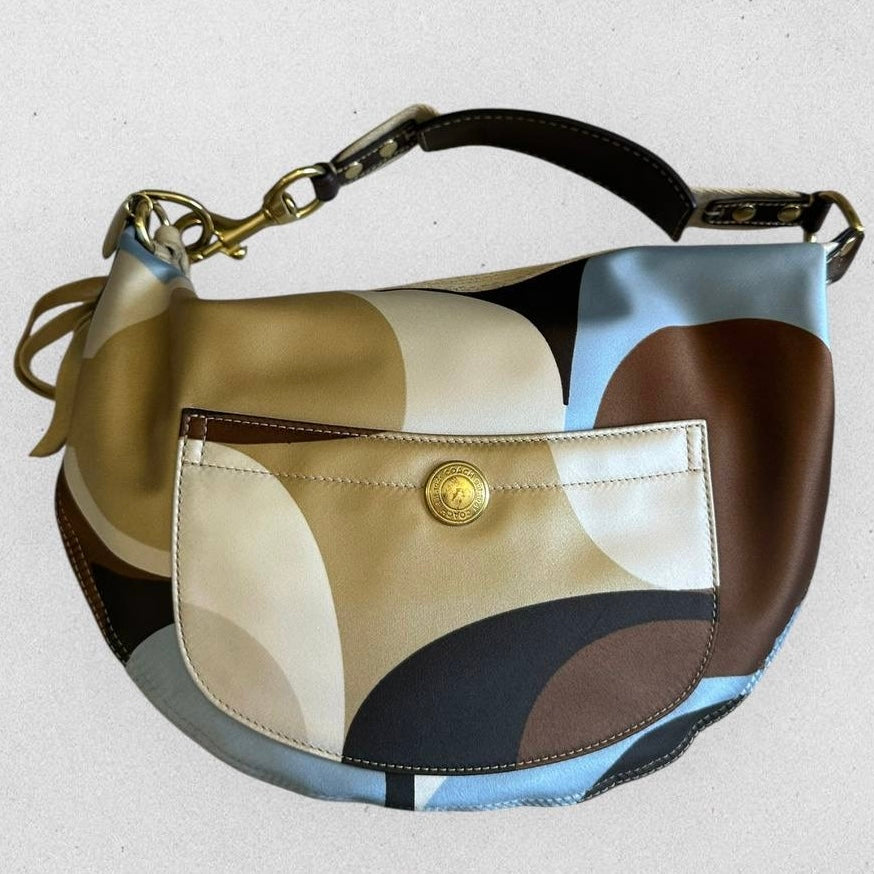 Authentic Vintage Coach Sateen Hobo Bag