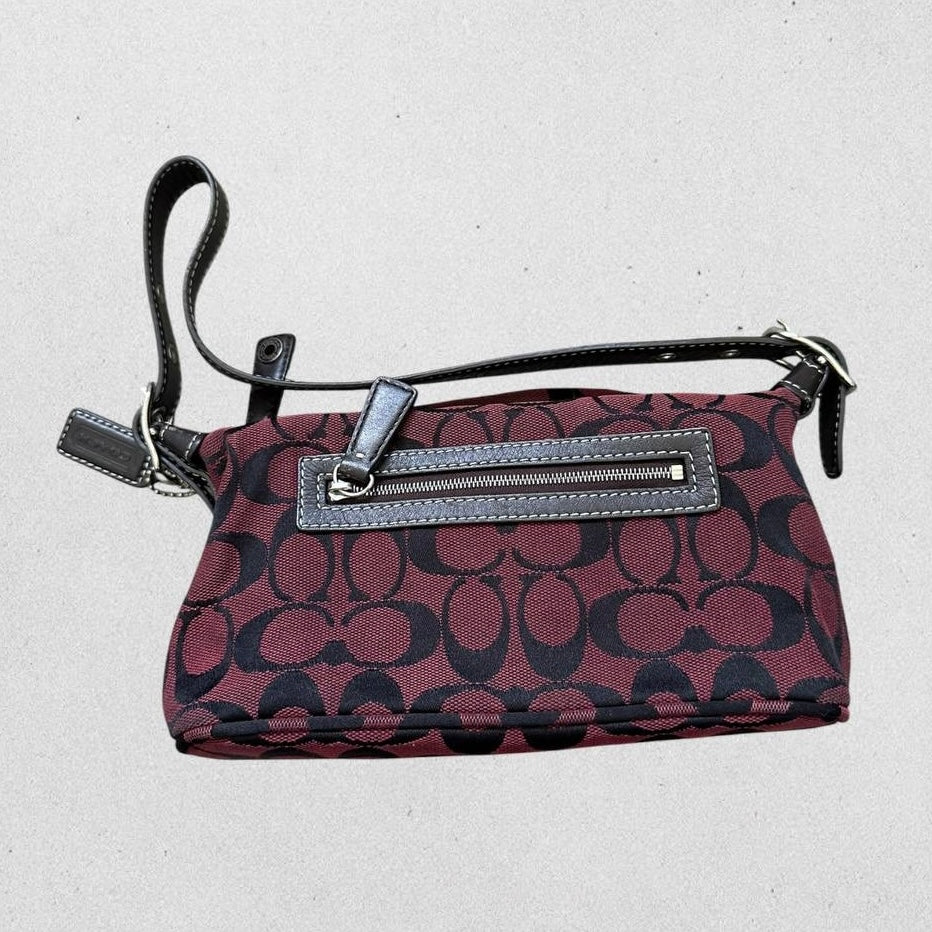 Authentic Vintage Coach Signature Shoulder Bag & Wallet
