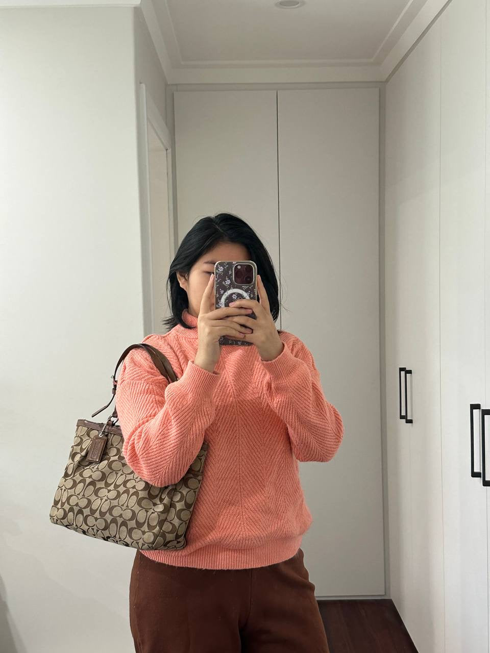 Authentic Vintage Coach Signature Tote Bag