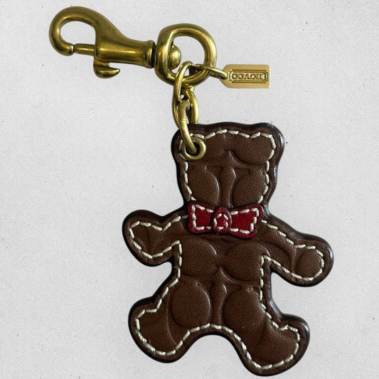 Authentic Coach Bear Signature Bag Charm