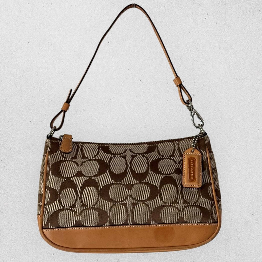 Authentic Vintage Coach Signature Demi Shoulder Bag