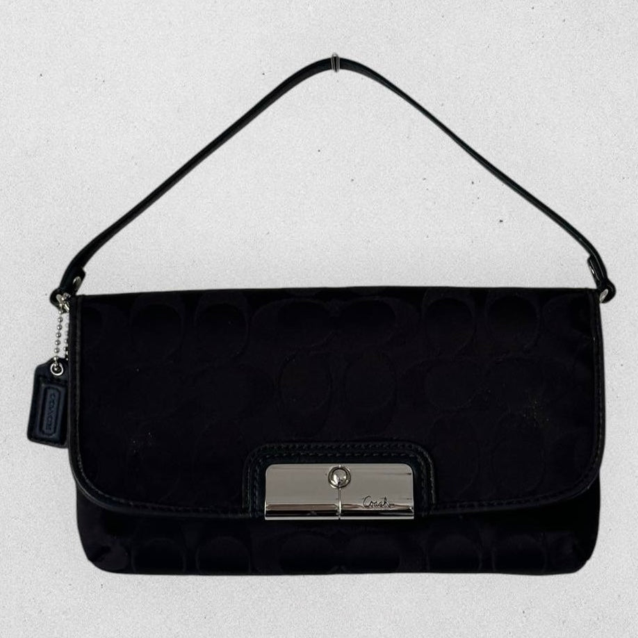 Authentic Vintage Coach Op Art Kristine Small Shoulder Bag