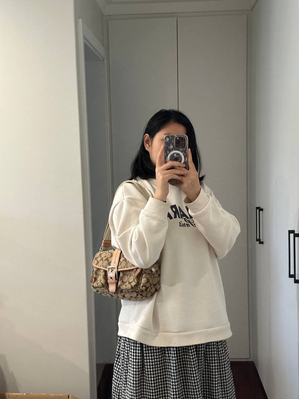 Authentic Vintage Coach Cargo Signature Shoulder Bag