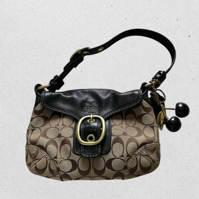 Authentic Vintage Coach Bleecker Signature Shoulder Bag