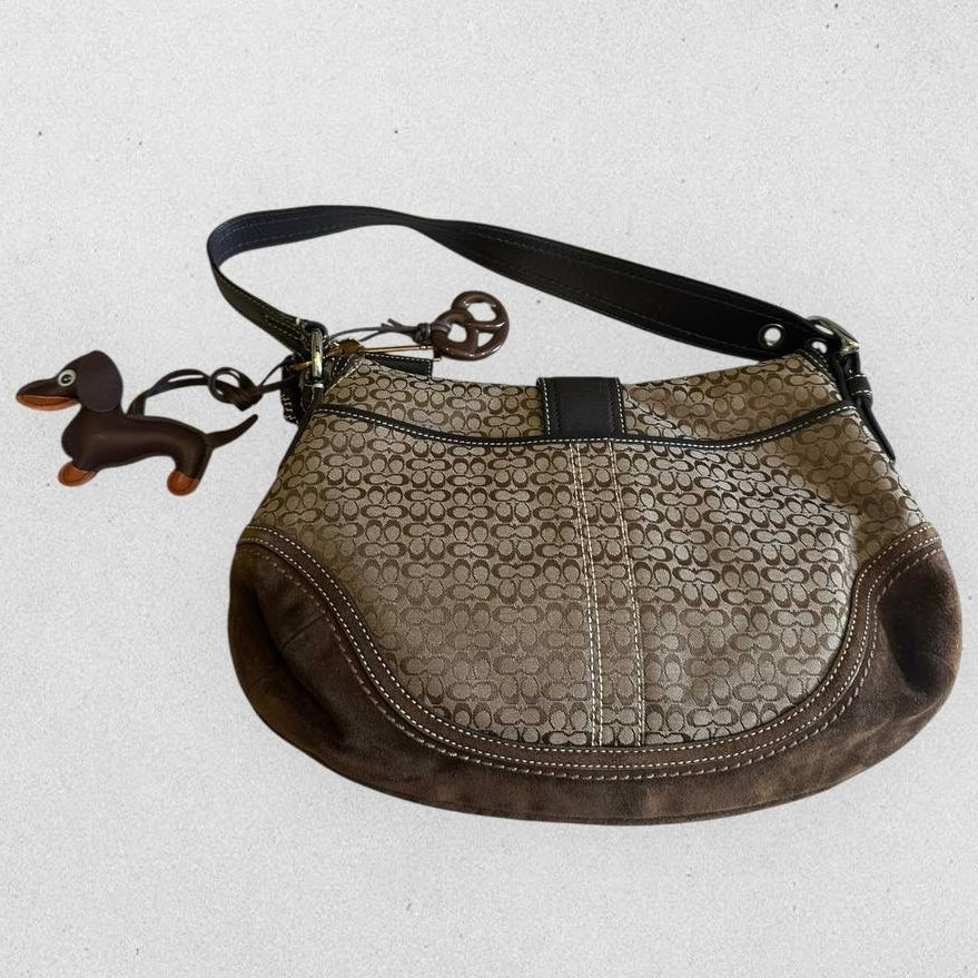 Authentic Vintage Coach Soho Suede Shoulder Bag