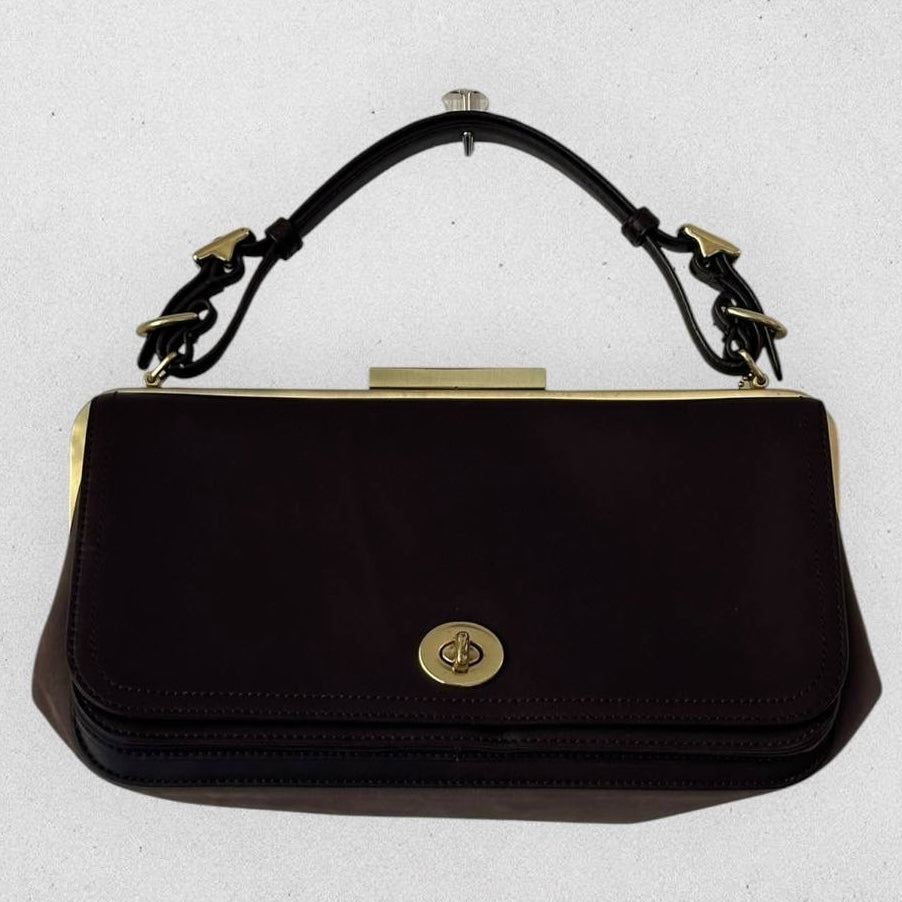 Authentic Old Coach Geometric Clutch Bag Rare