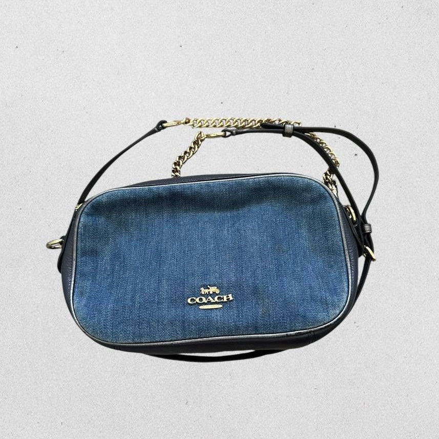 Authentic Coach Denim Crossbody Bag