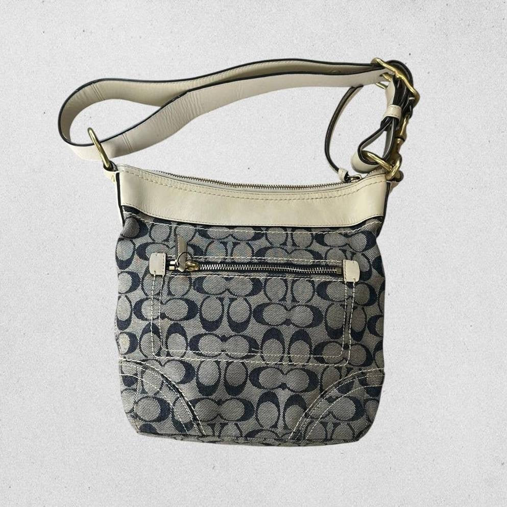 Authentic Vintage Coach Signature Shoulder/Crossbody Bag