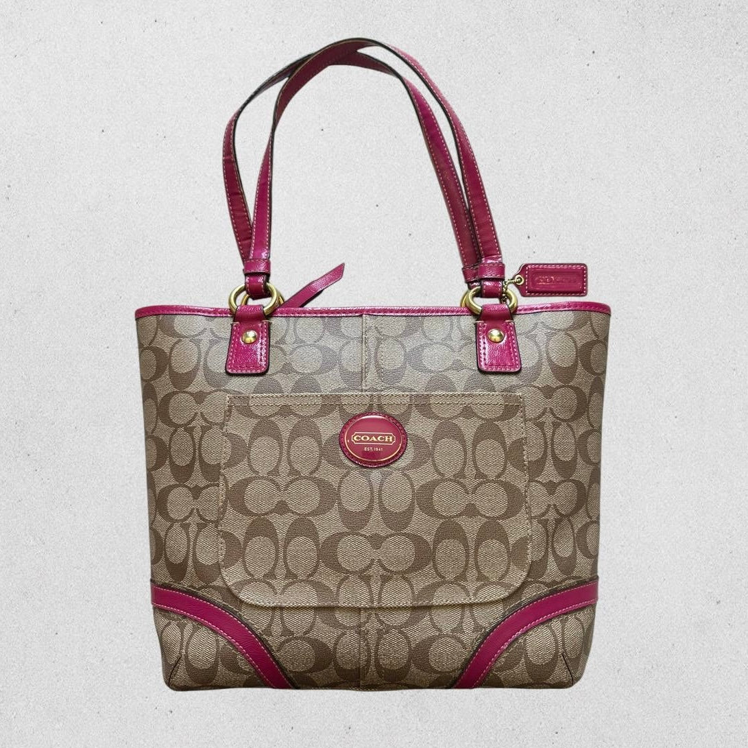 Authentic Vintage Coach Peyton Signature Small Tote Bag