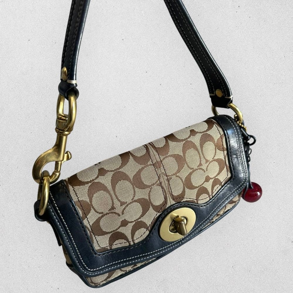 Authentic Vintage Coach 65th Anniversary Legacy Stripe Bag