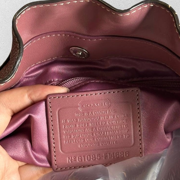 Authentic Vintage Coach Penelope Pebbled Leather Shoulder Bag
