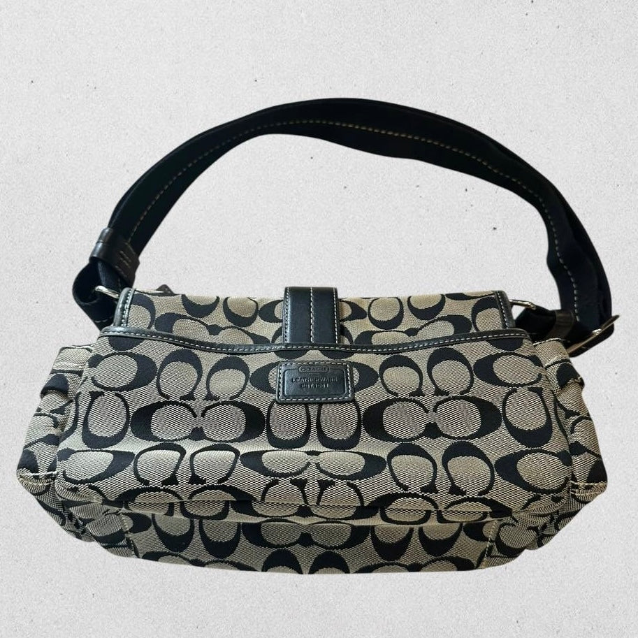 Authentic Vintage Coach Cargo Signature Shoulder Bag