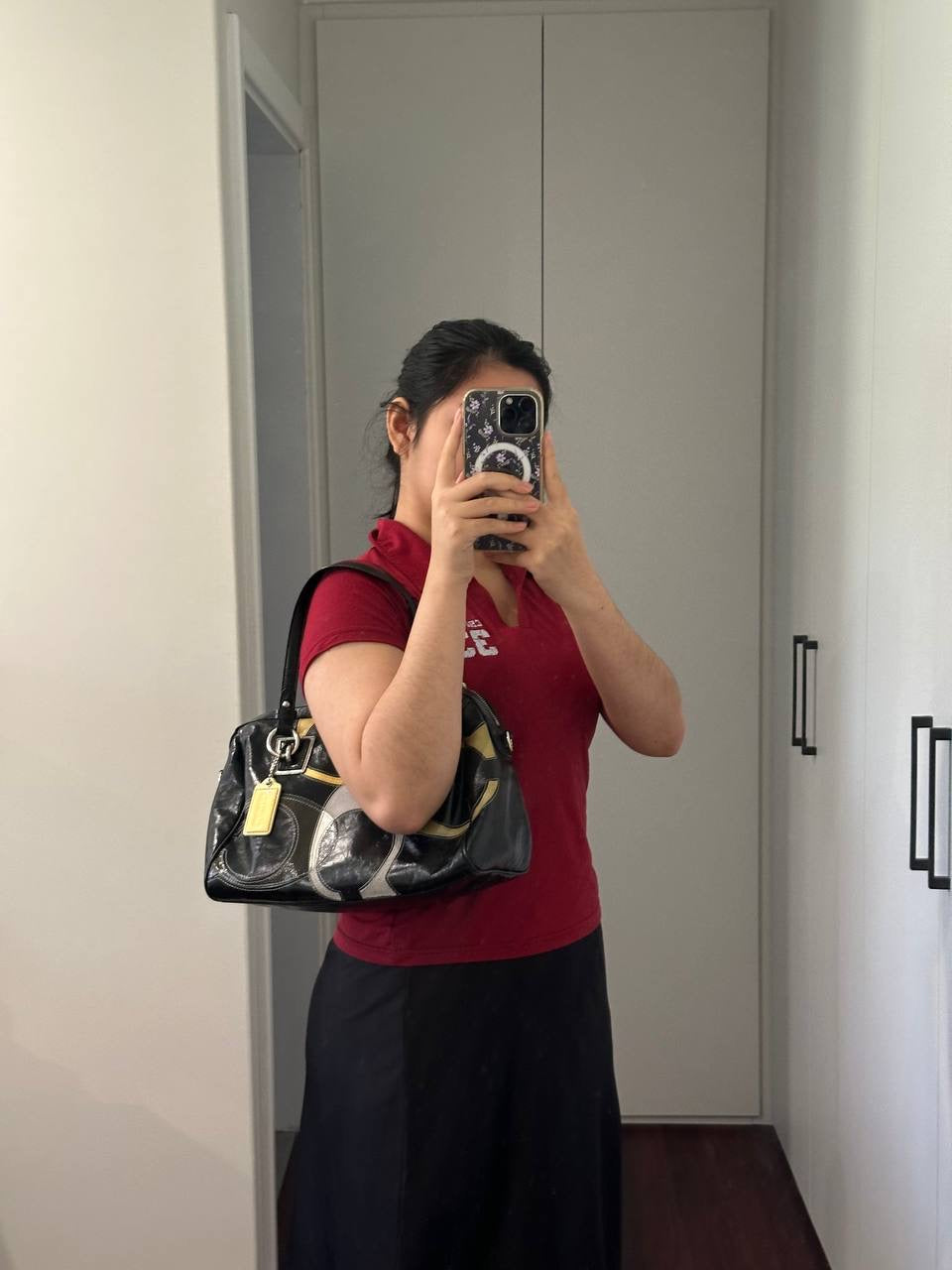 Authentic Vintage Coach Optic Bowling Bag