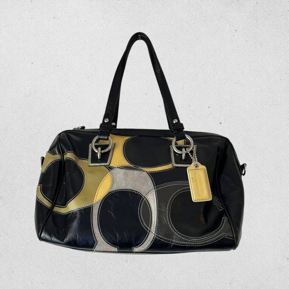 Authentic Vintage Coach Optic Bowling Bag