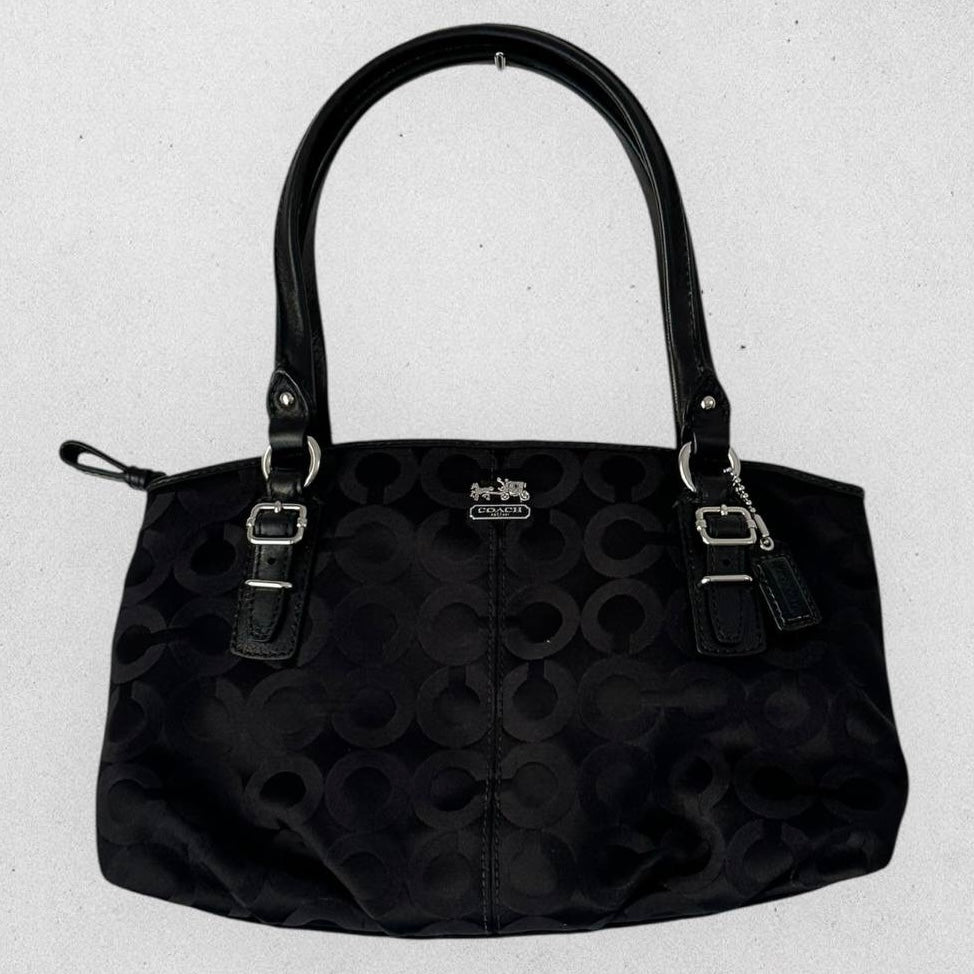 Authentic Vintage Coach Mia Op Art Small Shoulder Bag