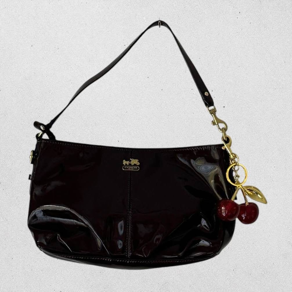 Authentic Vintage Coach Patent Leather Shoulder Bag