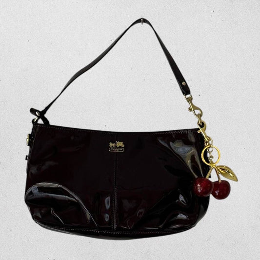 Authentic Vintage Coach Patent Leather Shoulder Bag