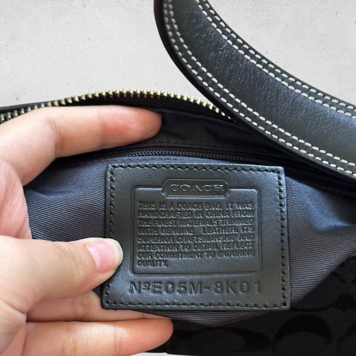 Authentic Vintage Coach Signature Shoulder Bag