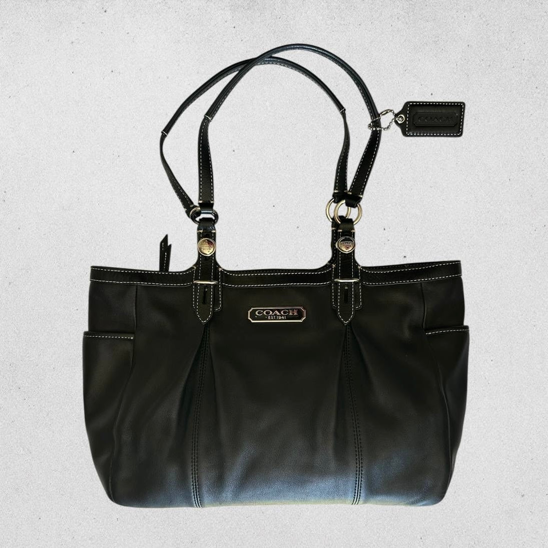 Authentic Vintage Coach Leather Tote Bag