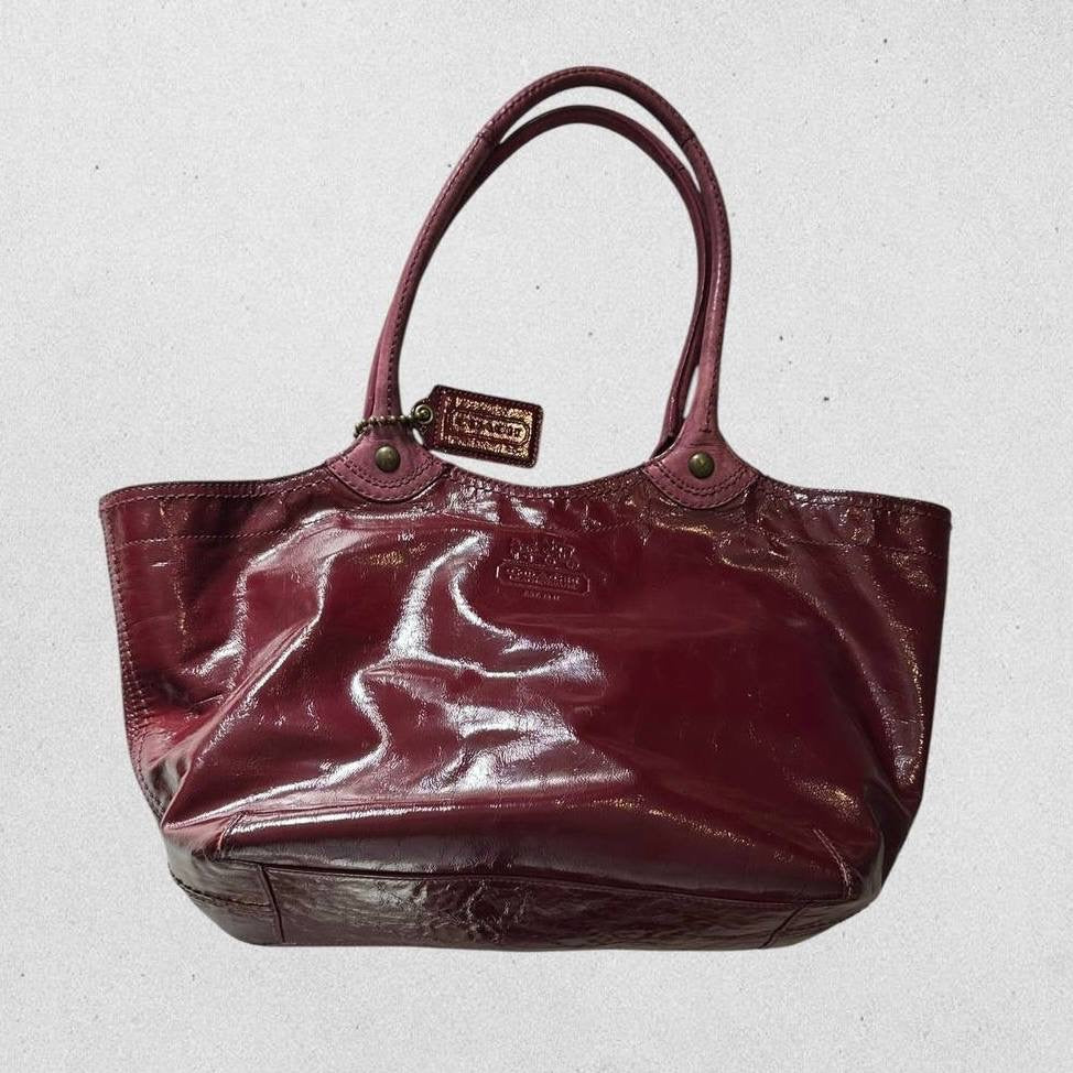 Authentic Vintage Coach Bleecker Patent Leather Tote Bag