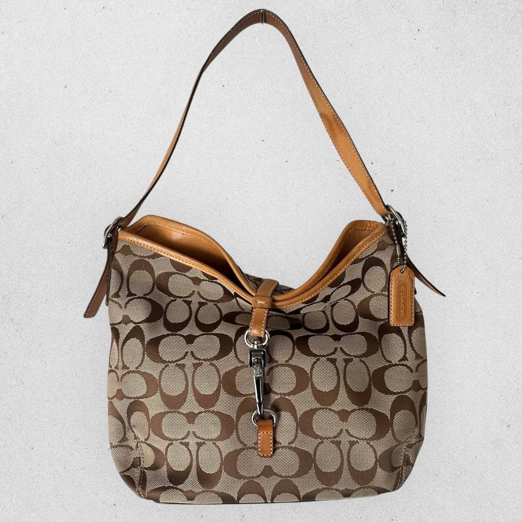 Authentic Vintage Coach Signature Hamptons Shoulder Bag