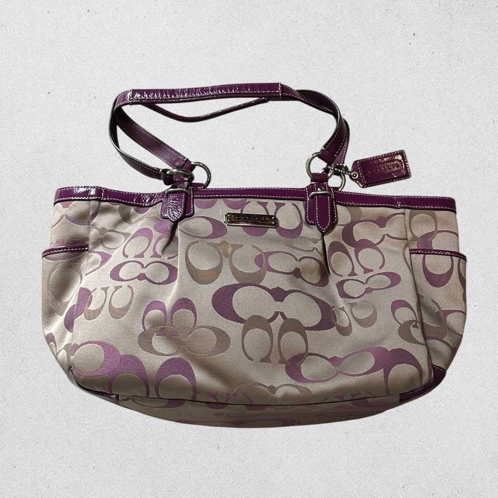 Authentic Vintage Coach Optic Tote Bag