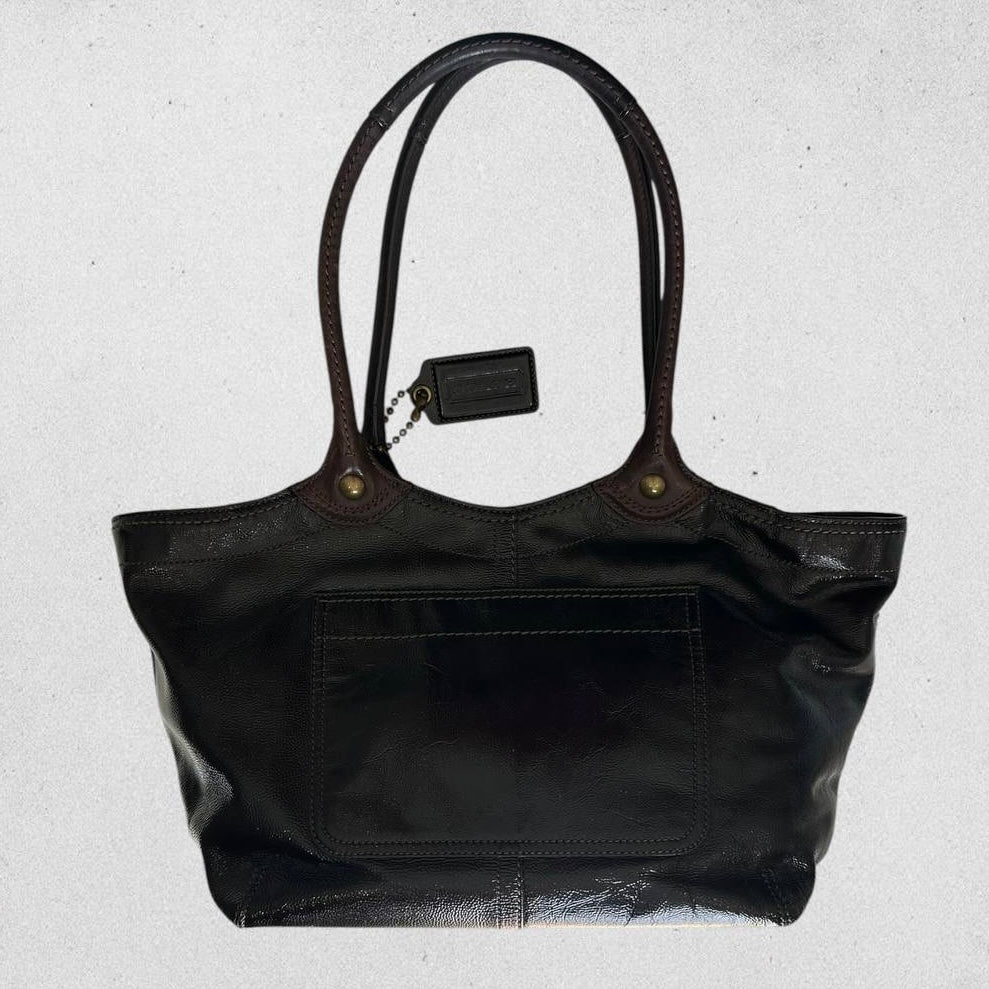 Authentic Vintage Coach Bleecker Patent Leather Tote Bag