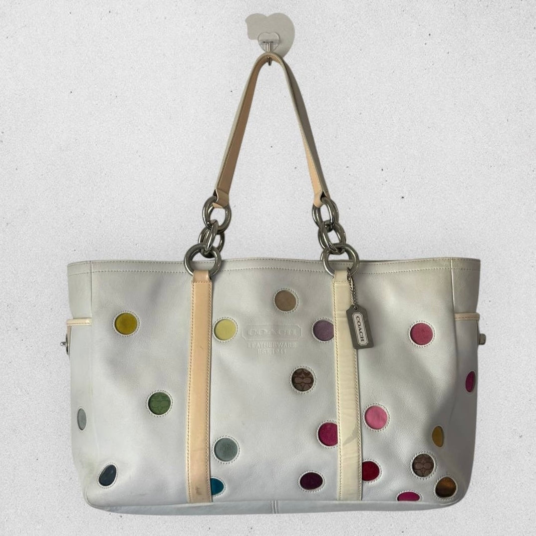 Authentic Vintage Coach Multicolour Patchwork Tote Bag Limited Edition