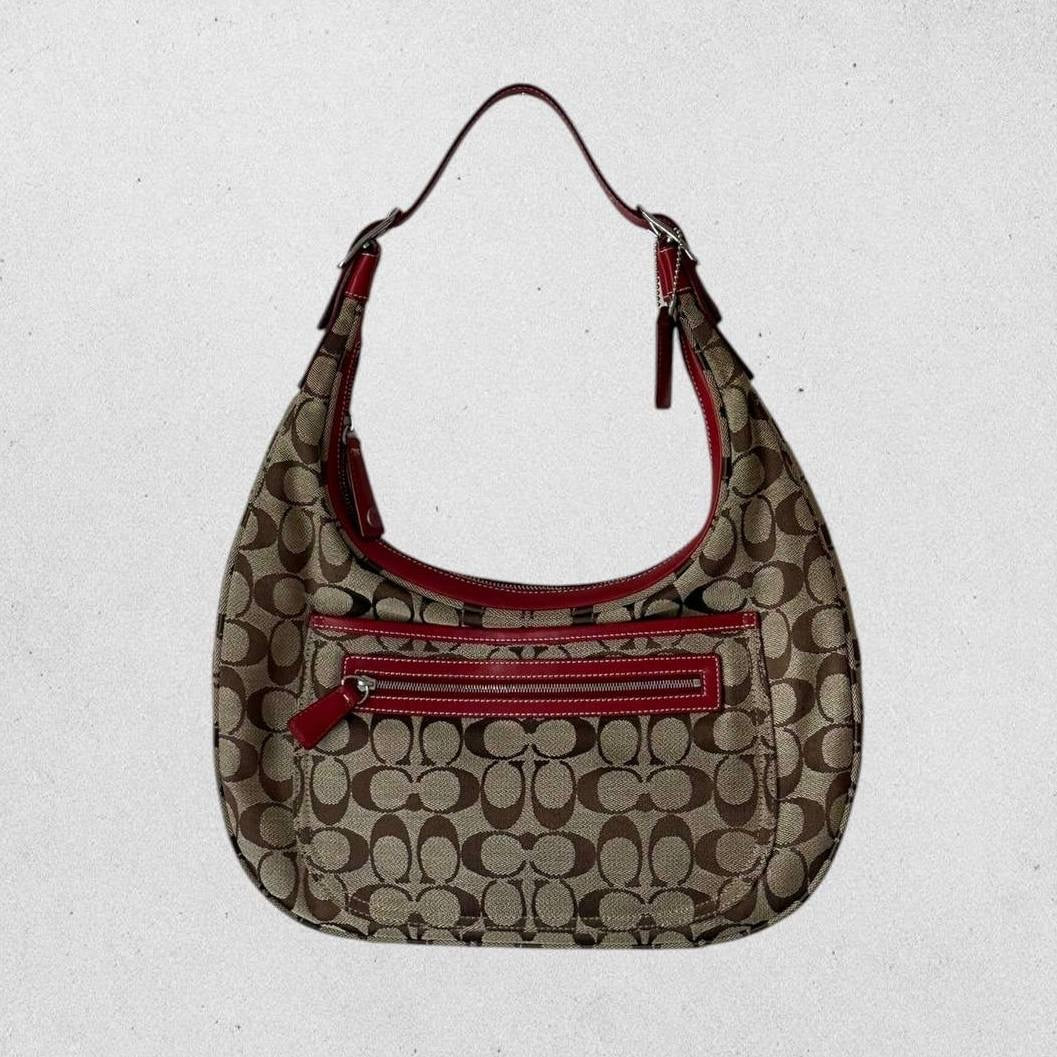 Authentic Vintage Coach Signature Hobo Bag