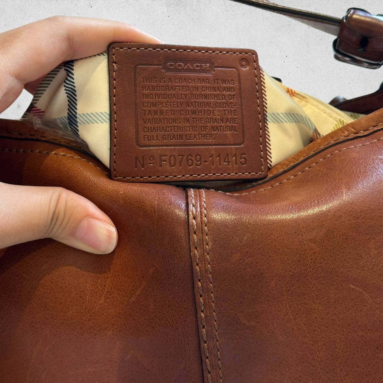 Authentic Vintage Coach Leather Shoulder Bag