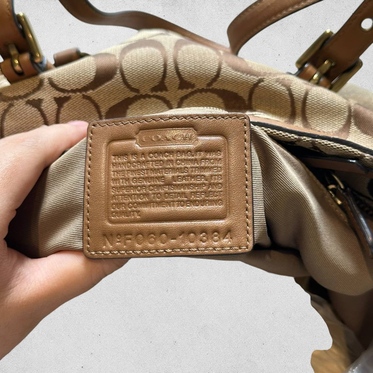 Authentic Vintage Coach Legacy Signature Tote Bag