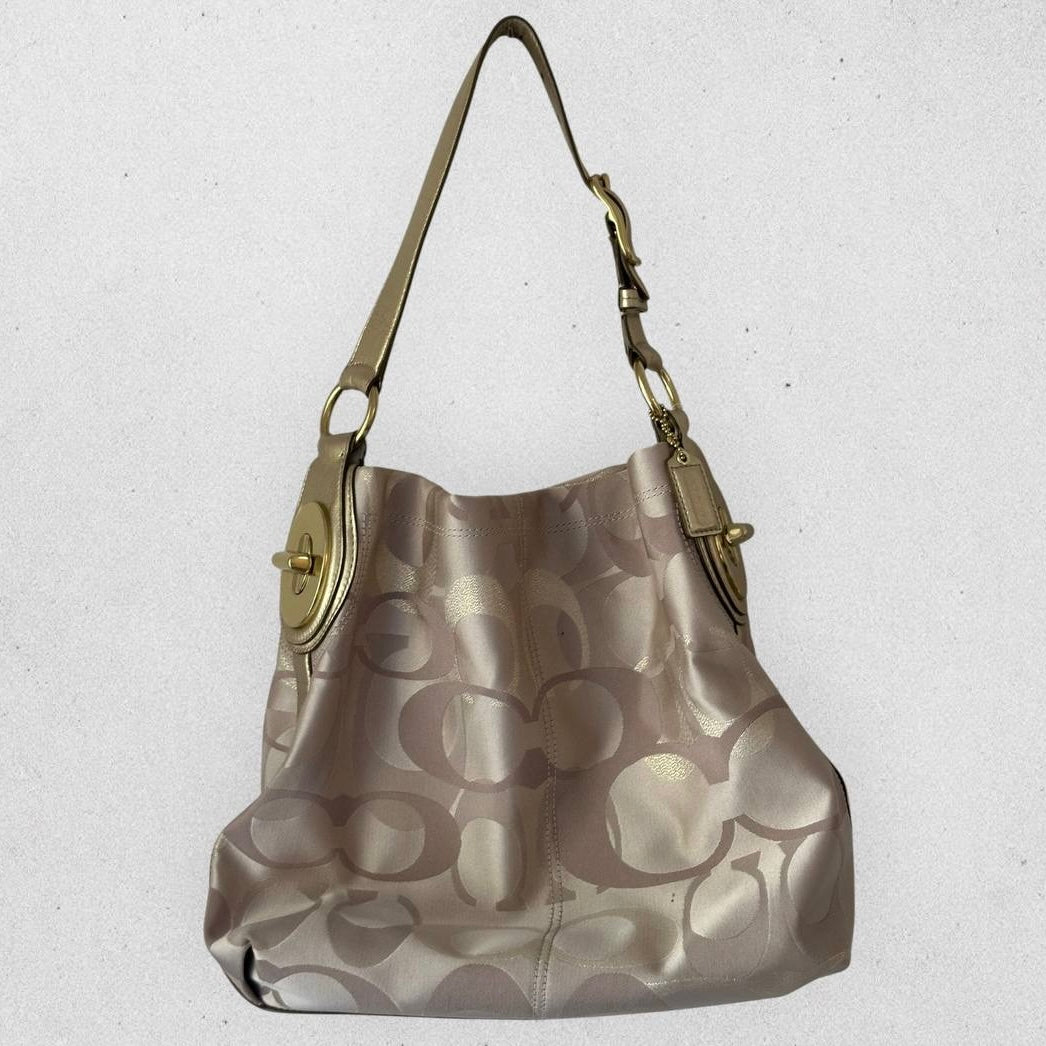 Authentic Vintage Coach Signature Penelope Optic Hobo Bag Rare