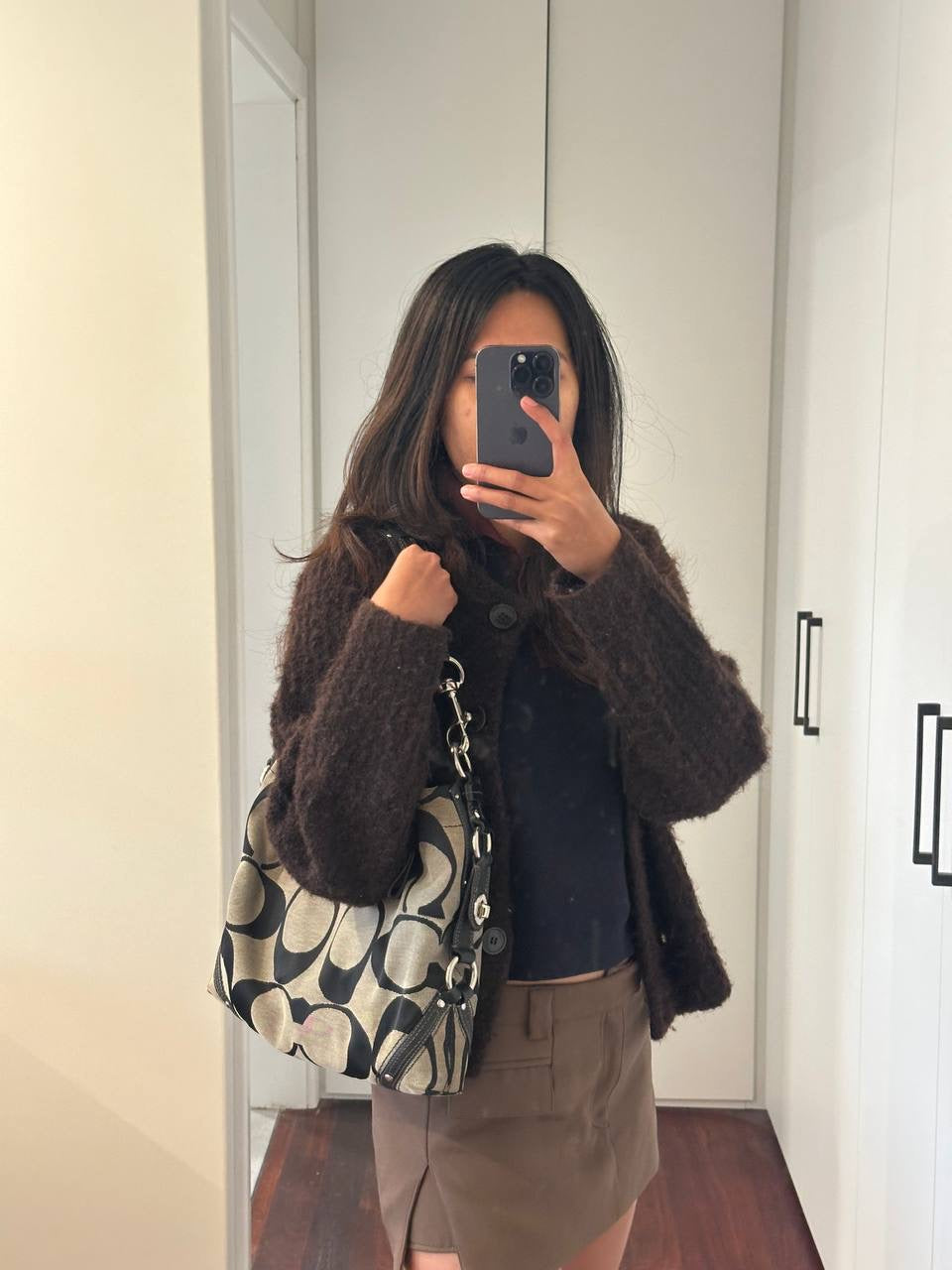 Authentic Vintage Coach Carly Signature Shoulder Bag