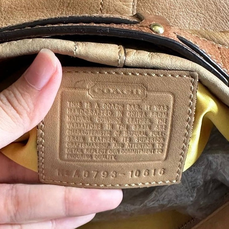 Authentic Vintage Coach Carly Leather Shoulder Bag