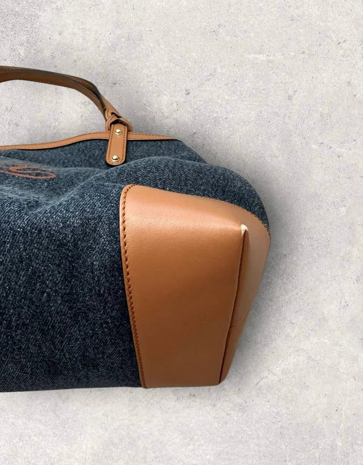 Authentic Gucci Denim Tote Bag
