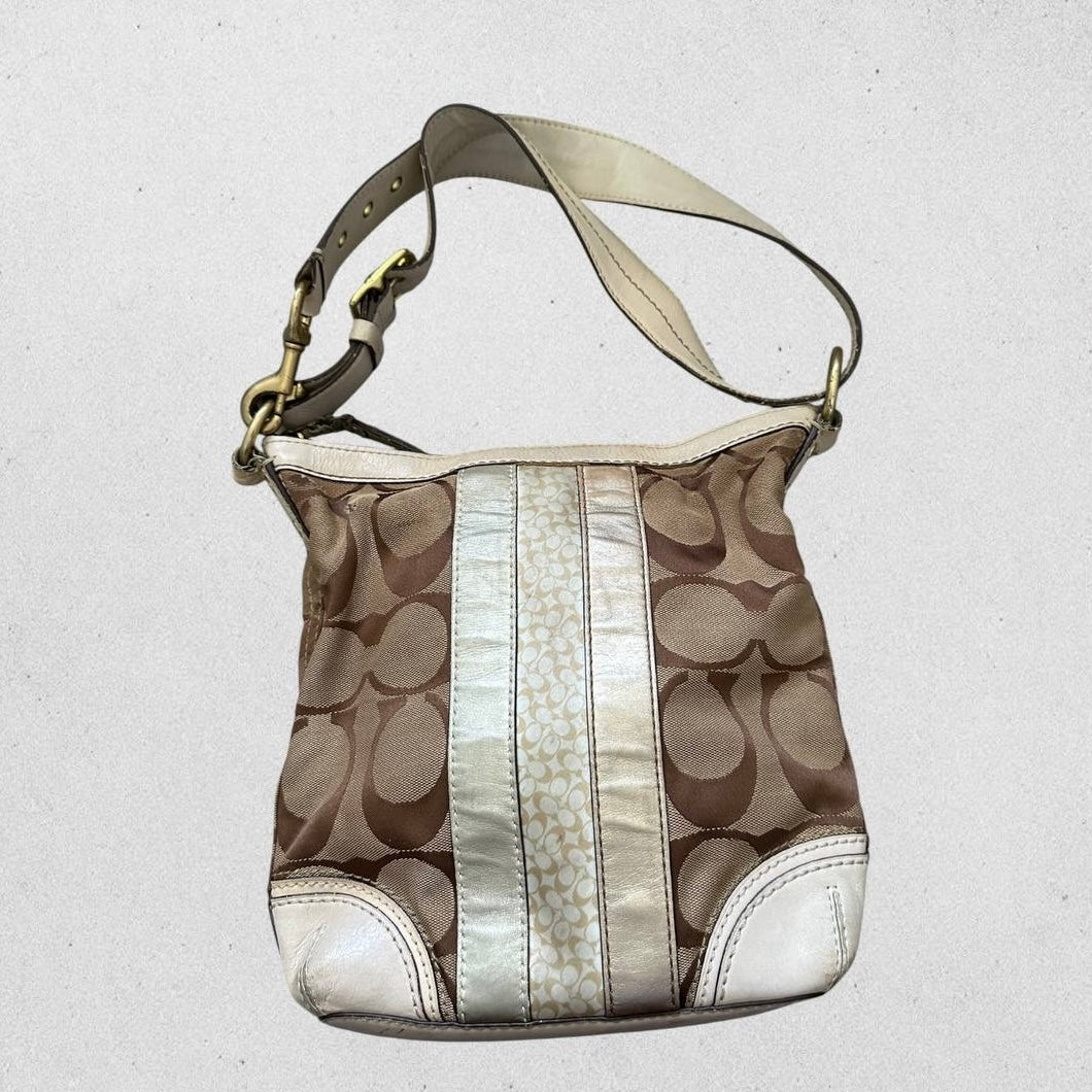 Authentic Vintage Coach Signature Shoulder/Crossbody Bag