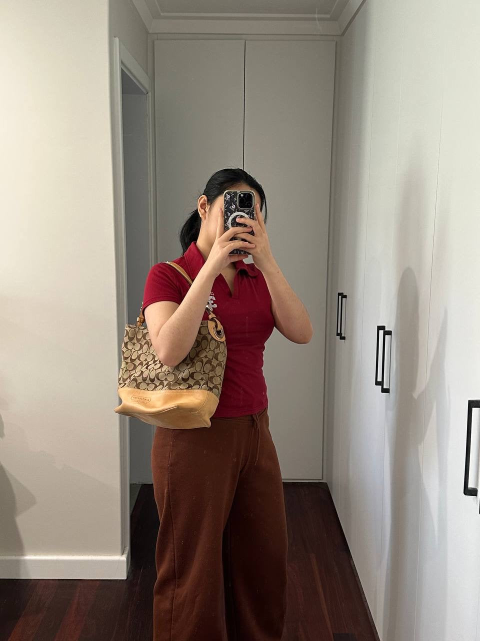 Authentic Vintage Coach Signature Tote Bag