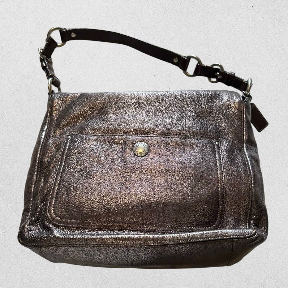 Authentic Vintage Coach Eddie Turnlock Leather Shoulder Bag