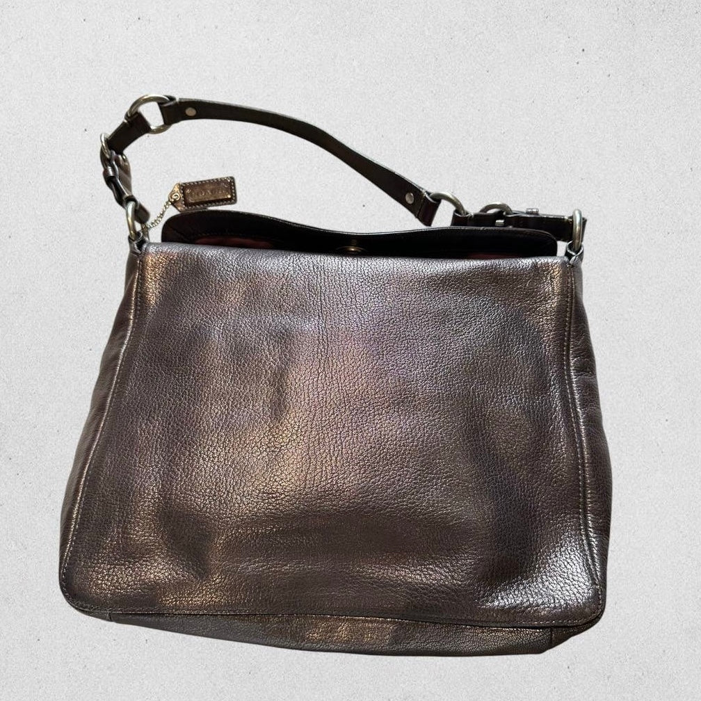 Authentic Vintage Coach Eddie Turnlock Leather Shoulder Bag