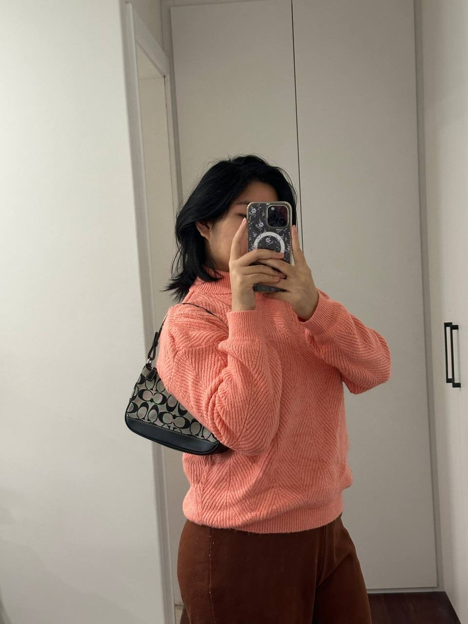Authentic Vintage Coach Demi Signature Shoulder Bag