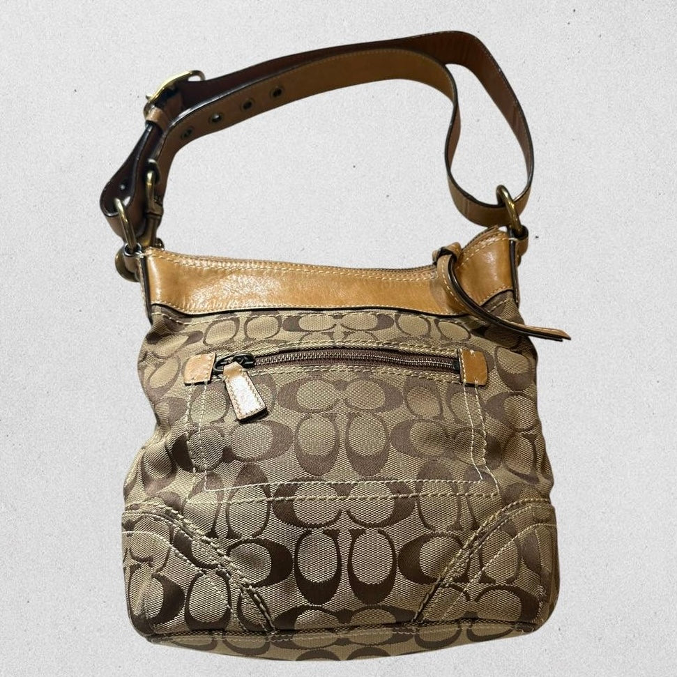 Authentic Vintage Coach Signature Shoulder/Crossbody Bag