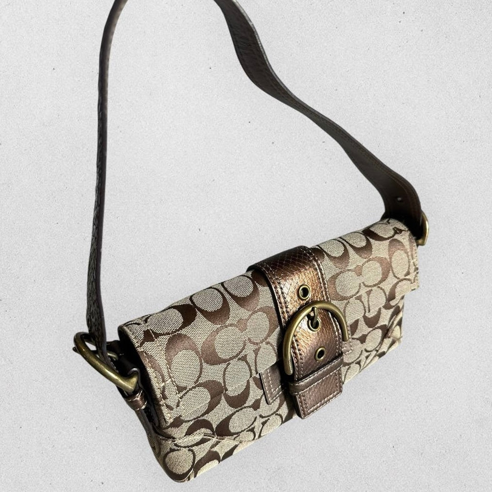 Authentic Vintage Coach Soho Flap Shoulder Bag Rare