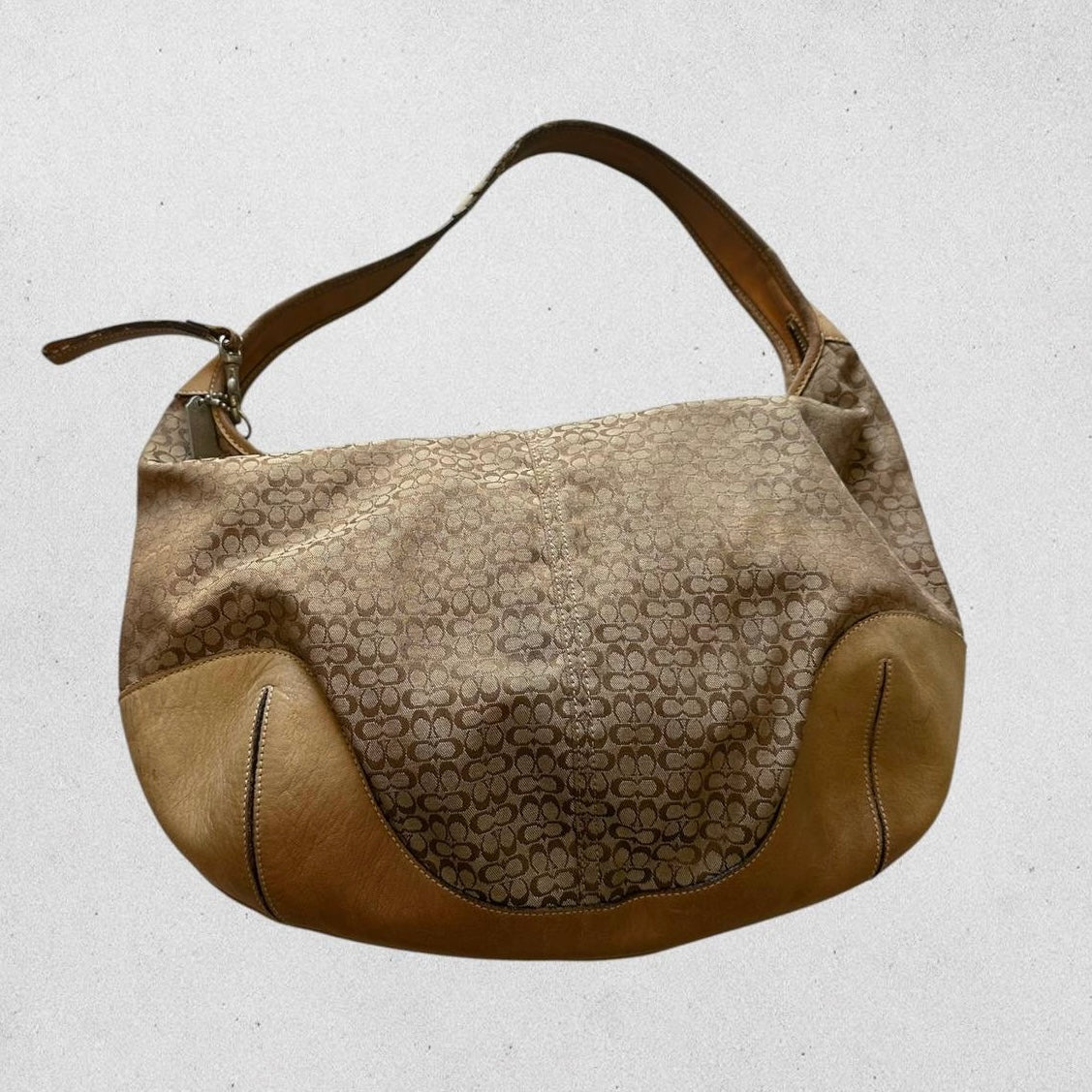 Authentic Vintage Coach Signature Hobo Bag