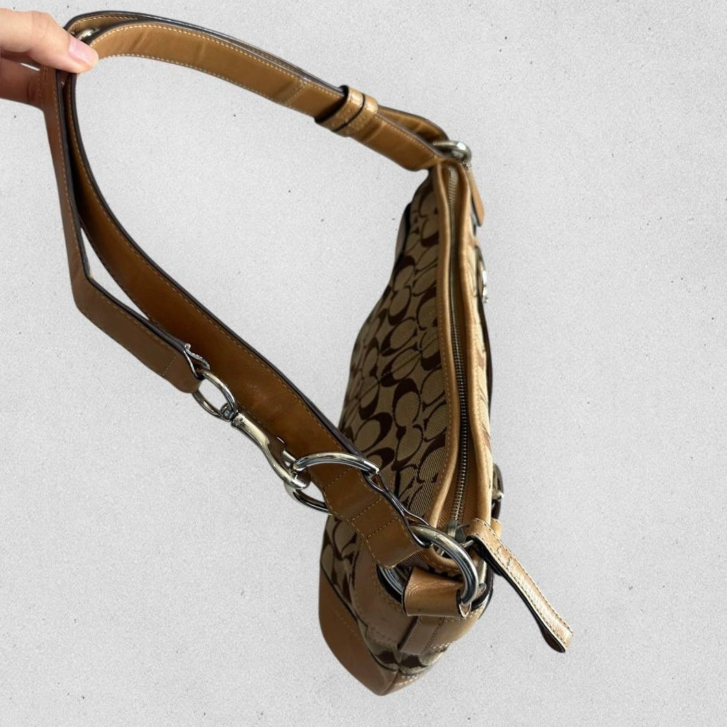 Authentic Vintage Coach Signature Shoulder/Crossbody Bag