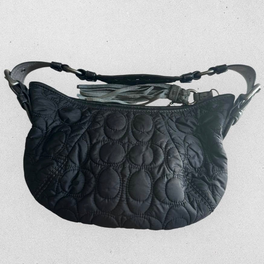 Authentic Vintage Coach Nylon Quilted Hobo Bag Rare